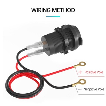 Gniazdo ładowarki USB PD typ C + gniazdo zasilania QC 3.0