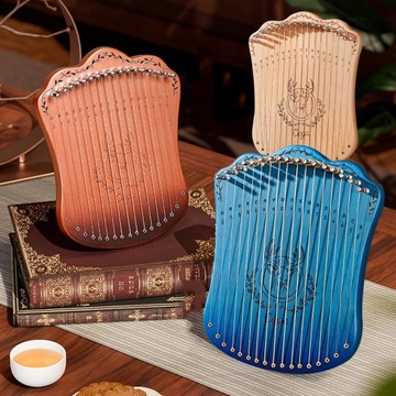 17-струнная арфа-лира портативная из массива бука