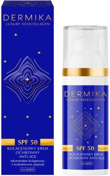 DERMIKA NEOCOLLAGEN Krem SPF50+ ochronny do twarzy na dzień 50 ml UVA UVB+