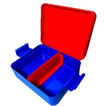 Pudełko na przekąski 20x17,3x7,1cm + butelka 390ml, PP+silikon