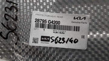 HYUNDAI I30 3 III 16- ТЕПЛОВОЙ ЭКРАН ВЫХЛОПА 28795-G4200 НОВЫЙ