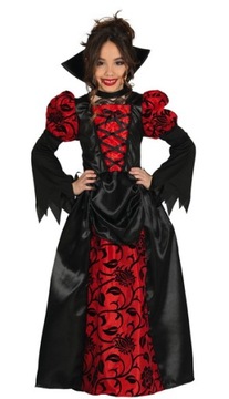STRÓJ WAMPIRKA DZIEWCZYNKA GOTYK HALLOWEEN 146