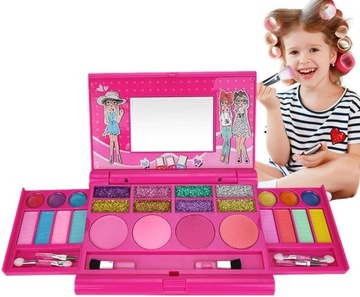 KUFEREK KOSMETYKÓW PAZNOKCI MAKIJAŻ MAKEUP ZESTAW DLA DZIEWCZYNKI PREZENT