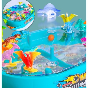 GRA ZRĘCZNOŚCIOWA INTERAKTYWNA ZABAWKA PREZENT DLA DZIECI DINOZAURY STRZELA