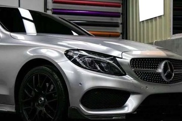 ШПОН СЕРЕБРЯНАЯ ФОЛЬГА МЕТАЛЛИЧЕСКИЙ БЛЕСК ХРОМ 152см