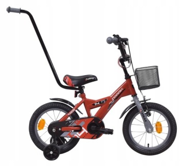 ДЕТСКИЙ ВЕЛОСИПЕД 14 дюймов КОРЗИНА + НАПРАВЛЯЮЩАЯ БЕСПЛАТНО