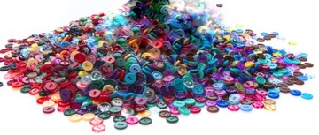 GUZIKI GUZICZKI MIX ZESTAW KOLORÓW 11mm 18g