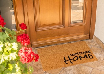 КОКОСОВЫЙ КОВРИК ДЛЯ ОБУВИ ДВЕРЬ 40Х60СМ