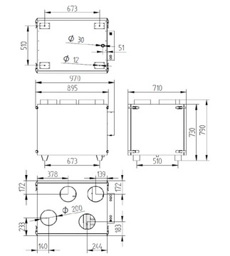 Hava Reku Recuperator 600 M3/H Reuperation 600 В