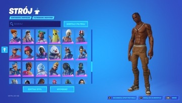 KONTO FORTNITE TRAVIS SCOTT OG GHOUL MIDAS MARVEL