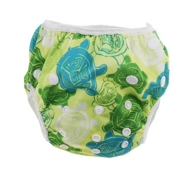 Reusable Swim Diaper, Adjustable Washable Tortoise