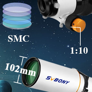 Рефрактор телескопа Svbony SV503 102F7, ED с низкой дисперсией OTA (120 мм)