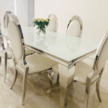 Stół Glamour 240 Ludwik Szklany Do Jadalni