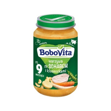 BoboVita obiadek warzywa ze schabem i kluseczkami po 9 m. 190g