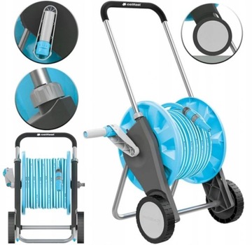 КОМПАКТНАЯ ТЕЛЕЖКА 55-310 + СОЕДИНИТЕЛИ ШЛАНГА 1/2 CELLFAST