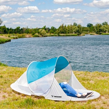 Duży Namiot Parawan Samorozkładający na Plażę do Ogrodu 220x120x90cm