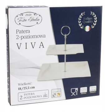 ДВУХЯРУСНЫЙ ФАРФОР УЗОР, ДВУХЯРУСНАЯ ПОДСТАВКА ДЛЯ Торта, Фруктов, ВИВА