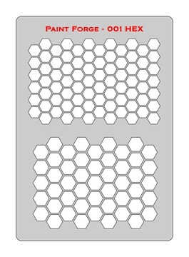 Wzornik szablon Paint Forge 001 L HEX