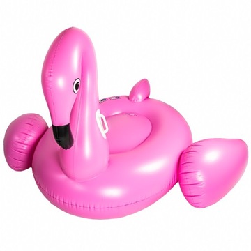 НАДУВНОЙ МАТРАС НА КОЛЕСАХ FLAMINGOUS БОЛЬШОЙ XXL НАД БАССЕЙНОМ С ВОДОЙ 217x200x111см