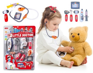 Duży zestaw LEKARZ MAŁY DOKTOR świeci gra