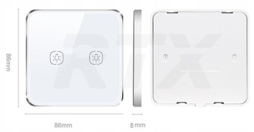 2-канальный сенсорный пульт дистанционного управления ZigBee Tuya