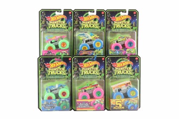 HOT WHEELS Monster trucks świecące w ciemności