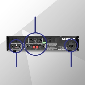 Profesjonalny WZMACNIACZ 2x 1500W Vonyx