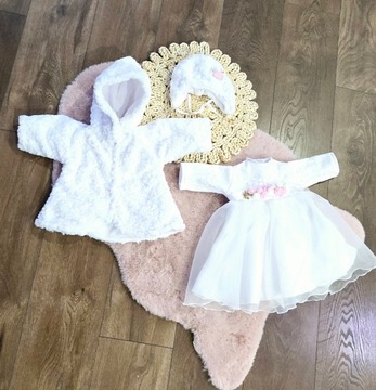 Зимний комплект ОДЕЖДЫ ДЛЯ КРЕЩЕНИЯ 80/86 Liwia, 4 шт.