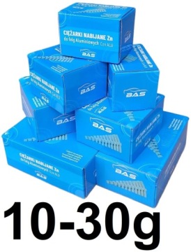 Sada nakládacích závaží pro hliníkové disky Alu Zn Zinek Bas 10-30 g 250 x