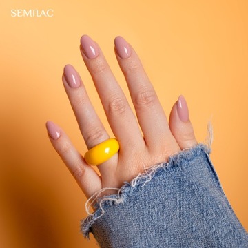 SEMILAC 586 Гибридный лак для ногтей Dirty Rose Nude, 7 мл