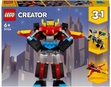 ZABAWKA KLOCKI LEGO CREATOR 3W1 ROBOT DLA DZIEWCZYNKI CHŁOPCA 6, 7, 8 LATKA