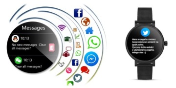 RUBICON SMARTWATCH RNBE64-3 ЧЕРНЫЕ женские часы