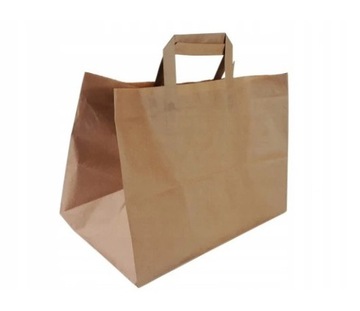 TORBA PAPIEROWA BRĄZOWA 32X22X25 25 sztuk