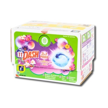 KAPSUŁKI DO PRANIA DASH 3W1 ŚWIEŻE KWIATY 11 SZTUK PODS