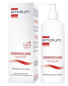 EMOLIUM DERMOCARE EMULSJA DO CIAŁA 400 ML SKÓRA ATOPOWA AZS