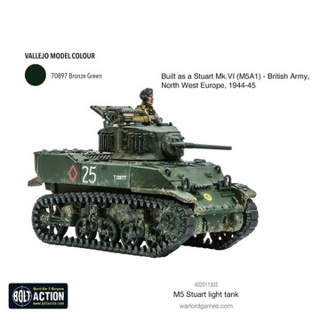 BOLT ACTION Американский легкий танк M5 Stuart [402011303]