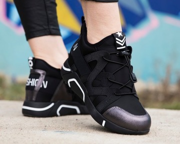 Botki buty Sneakersy adidasy na koturnie obuwie