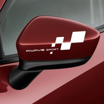 Автомобильная наклейка на зеркало заднего вида, автомобильная гонка, спортивная декоративная наклейка, авто тюнинг, Acce