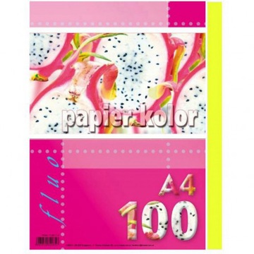 PAPIER KSERO A4/100 ŻÓŁTY FLUO KRESKA