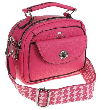 CHARRO Elegancka Torebka Damska różowa kuferek listonoszka CH307899 Rose