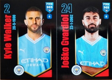 PANINI naklejki FIFA 365 2024 NAKLEJKA 89 a b MANCHESTER CITY WALKER