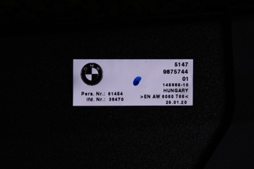 BMW G21 ROLETA ZADNÍ SÍŤKY OMEZOVAČ 9875744