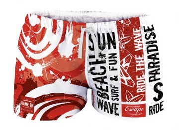 Плавки Шорты для плавания, выкройка GAME ON, размер XL красные
