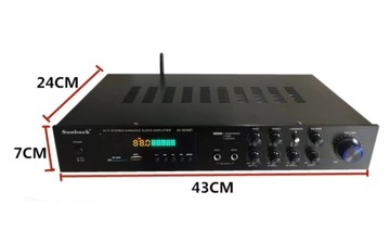 600 Вт Bluetooth Mini AV-628BT HiFi FM/AM-усилитель