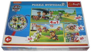 Пазл TREFL 30+30+60+160 - Щенячий патруль 4в1