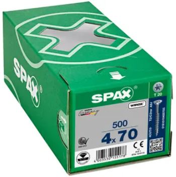 Wkręty do drewna 4 x 70mm uniwersalne SPAX 500szt