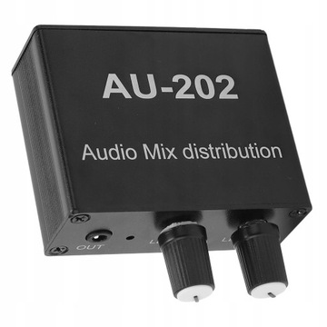 Audio Mixer Stereo Distributor 2 w 2 Out Skrzynka