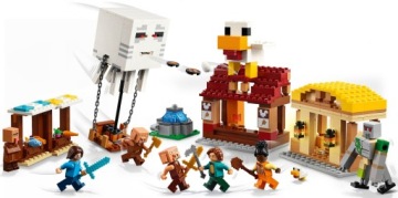 LEGO MINECRAFT ШАР GHAST НАПАДЕНИЕ НА ДЕРЕВНЮ 21273 ФИЛЬМ СТИВ