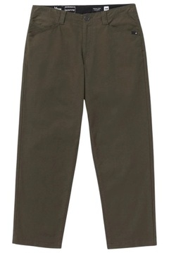 Spodnie męskie proste VOLCOM ENT HOCKEY DAD PANT zielone bawełniane r. 32