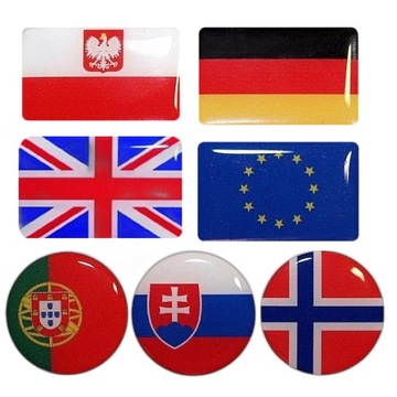 ФЛАГИ СТРАН — 3D ВЫПУКЛЫЕ НАКЛЕЙКИ РАЗЛИЧНЫХ УЗОРОВ